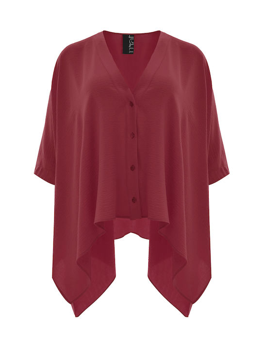 Mat Fashion Long Sleeve Women's Shirt Pink