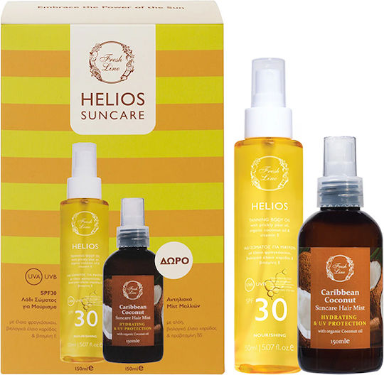 Fresh Line Helios Σετ με Αντηλιακό Σώματος SPF30 2τμχ