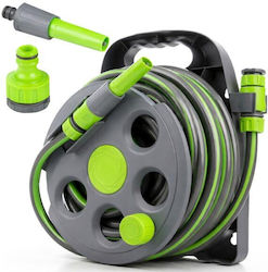 Wall Reel Garden Hose Pipe Set 1/2" 15m Wall Reel Garden Hose Pipe Set 1/2" 15m