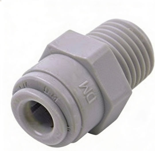 Dmfit Ίσιος Ταχυσύνδεσμος Κούμπωμα 3/8″ Αρσενικό Σπείρωμα 3/8″