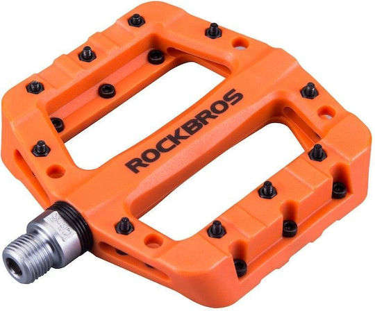 Rockbros Pedale De Bicicletă Platformă Portocalii