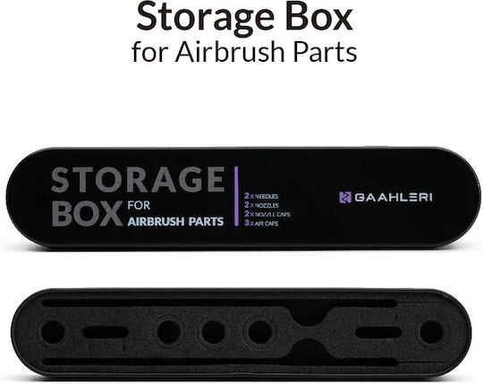 Airbrush-Aufbewahrungsbox Tragbare Ersatzteilebox für Airbrush
