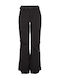 Women's Fabric Trousers In Slim Fit Black