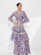 Set With Purple Floral Skirt