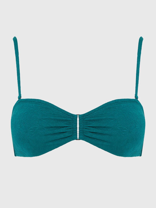 Strapless Bikini Top Πράσινο