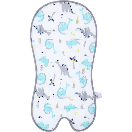 Queen Mother Breathable Stroller Cover Dino White
