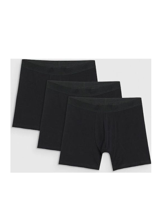 4F Мъжки Боксерки Черни 3Pack