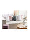 Beliani Μαξιλάρι Καναπέ Purslane από Γούνα White 43x43εκ.