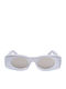 Loewe Women's Sunglasses with White Frame and Gray Lens