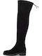 Leder Damenstiefel Schwarz