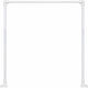 Landsh Bară Pentru Perdea De Duș Colțar Metalică Albă 80x80cm