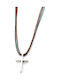 Irmelia Men's Silver Cross with Cord