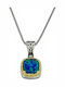 Byzantinische Halskette mit vergoldetem Silber Talisman
