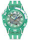 Swatch Ceas Bărbați Bioceramic Analogic Cu Baterie Și Curea Din Cauciuc Verde/Alb
