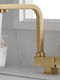 Three-Way Kitchen Faucet Gold U-Shaped Bonken Ht-7004