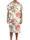 Bee. Unusual. Palm Bliss Strandponcho aus Mikrofaser Mehrfarbig