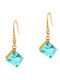 Awear Gold Plated Steel Light Blue Earrings