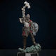 Φιγούρα Kratos Roaring 3d Printing Model God War 3d Εκτυπωμένη-20 Cm 1:8