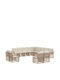 Corner Outdoor Sofa Rattan with Cushions