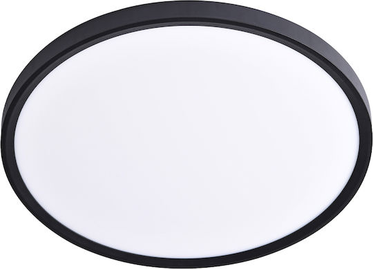 Aca Deckenleuchte montieren 23cm Schwarz mit Integrierte LED