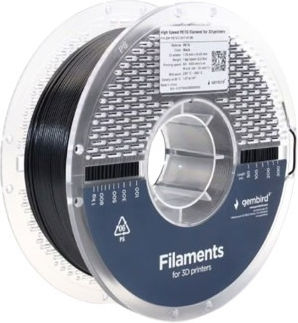 Filament 3D Gembird PETG 1.75mm 1kg Negru