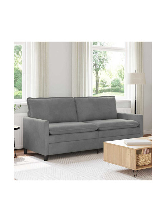 Doppelsitzer Samt Sofa Grau