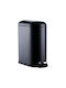 Relaxdays Relaxdays Mülleimer aus Inox mit Pedal Schwarz 10 l