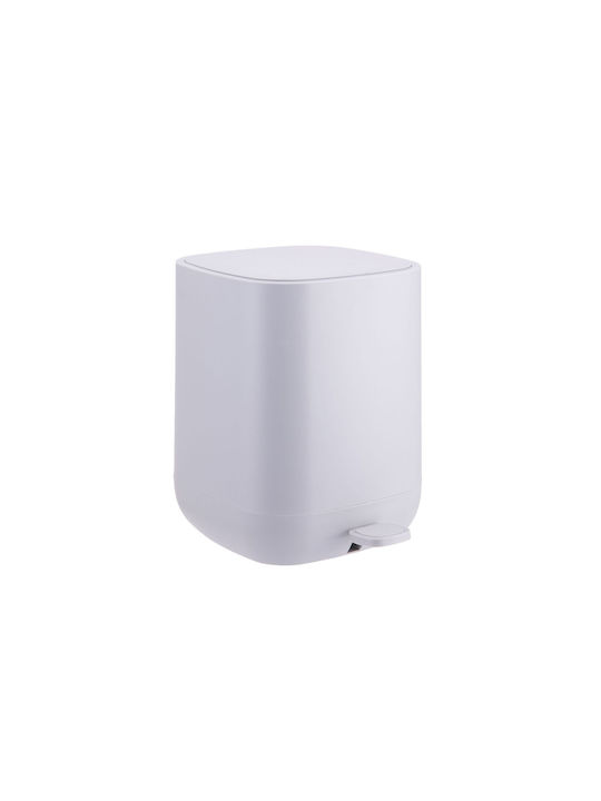 Relaxdays Coș de Gunoi Plastic cu Pedală Gri 9l