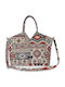 Women's Shoulder Tote Bag Cretan Multicolour