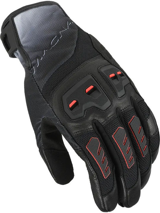 Macna Jugo 2.0 Sommerzeit Männer Motorradhandschuhe Schwarz Orange