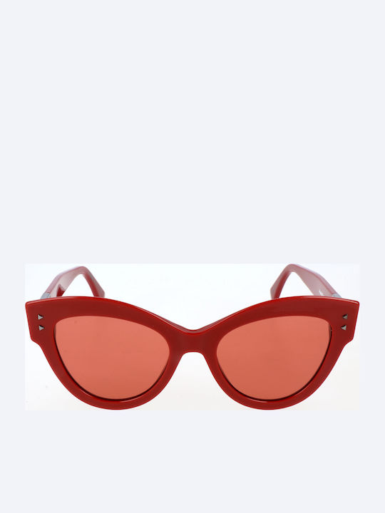 Fendi Unisex Γυαλιά Ηλίου με Κόκκινο Σκελετό και Κόκκινο Φακό