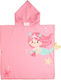 True Blue Kinder Strandponcho Mädchen Erdbeere 120x60cm