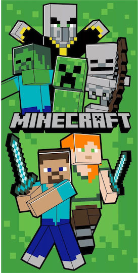Prosop De Plajă Minecraft 70x140cm 100% Bumbac 039656