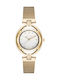 Paul Lorens Womens Watch 14mm Battery With Gold Steel Bracelet
