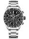 Giewont Men's Chronograph Battery Watch with Silver Metal Bracelet