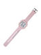Digital Men's Watch 45mm Battery with Pink Metal Bracelet