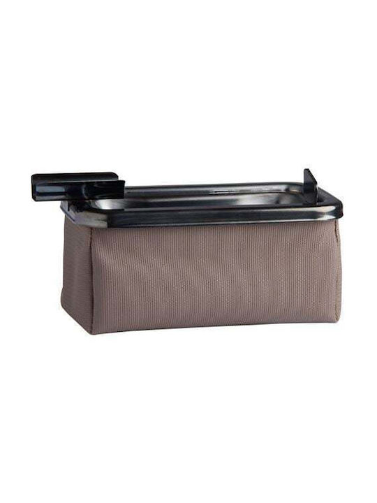Windproof Brown Inox Leatherette Ashtray 30135 Marine Business 15x9 Cm