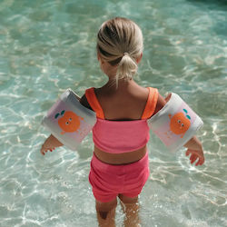 Μπρατσάκια Ροδάκινα Kids Floaties Poppy Peach Pink Stripe Μπρατσάκια Ροδάκινα Kids Floaties Poppy Peach Pink Stripe