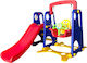 Homeone Slide with Basketball Hoop & Red Swing
