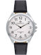 Perfect Men's Battery Watch with Black Metal Bracelet