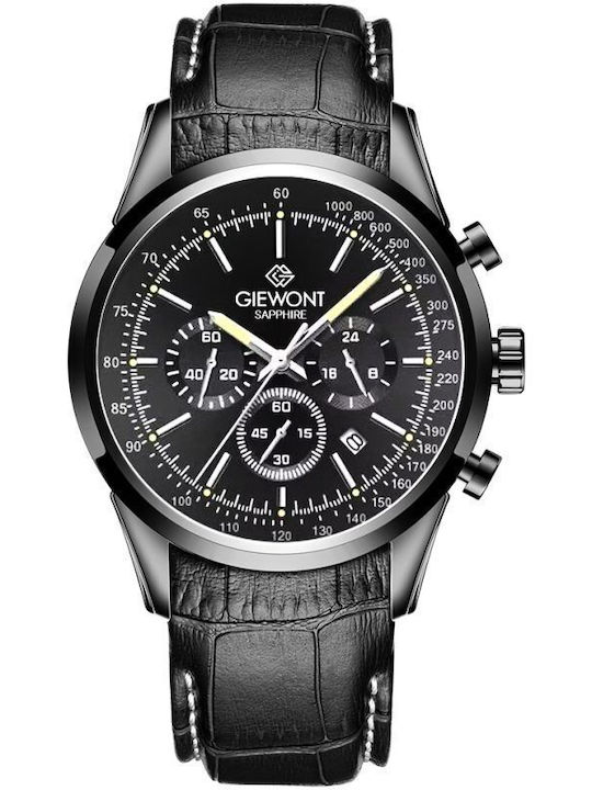Giewont Battery Watch with Leather Strap