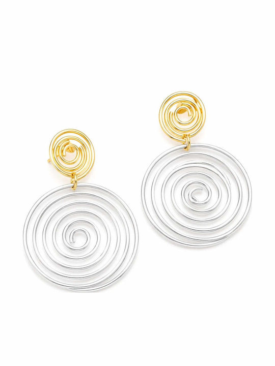 Charmy Gold Plated Steel Dangle Earrings