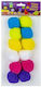 Pom Pom Large Mix Centrum Ø50mm 12 Pieces