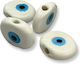 White Eye 3x3.3cm Hole 0.5mm Nazar Packaging 4 Pieces 4 pcs