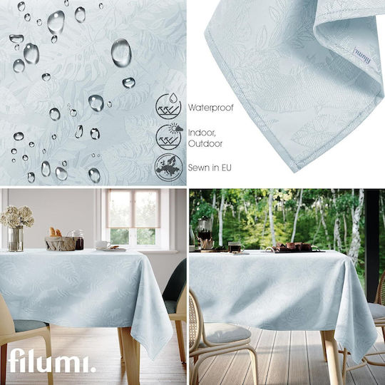 Filumi Tischdecke Fleckabweisend Grau 110x110cm