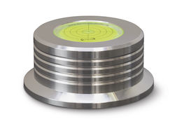 Dynavox Schallplattenklemme mit Wasserwaage Silbern Dynavox Schallplattenklemme mit Wasserwaage Silbern