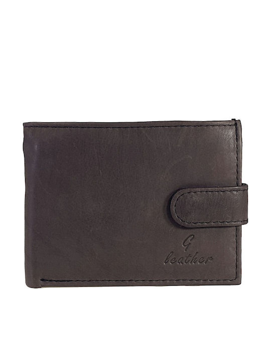 Leather Men's Travel Wallet With RFID Brown