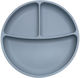 Tedsy Toddler Food Plate Silicone Gray