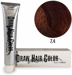 Draw Color Vopsea De Păr 7.4 - Blond Cupru 100ml
