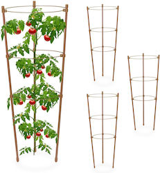 Set 4 Rankgitter Relaxdays Höhe 45 cm Braun